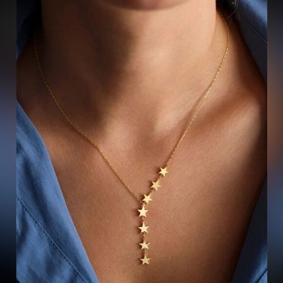 Star y shape necklace N735 - Picture 1 of 4